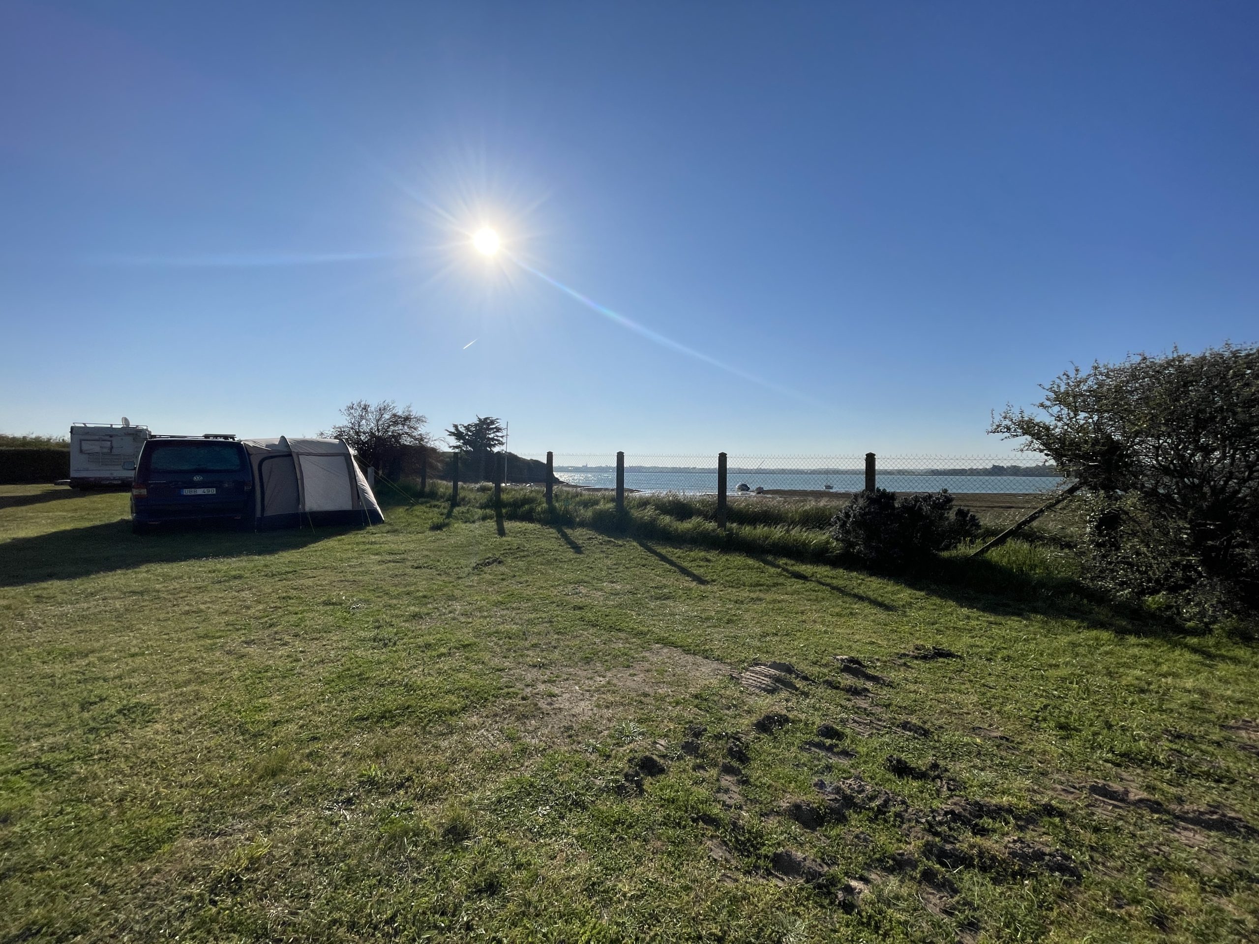 Emplacement vue mer sous le soleil